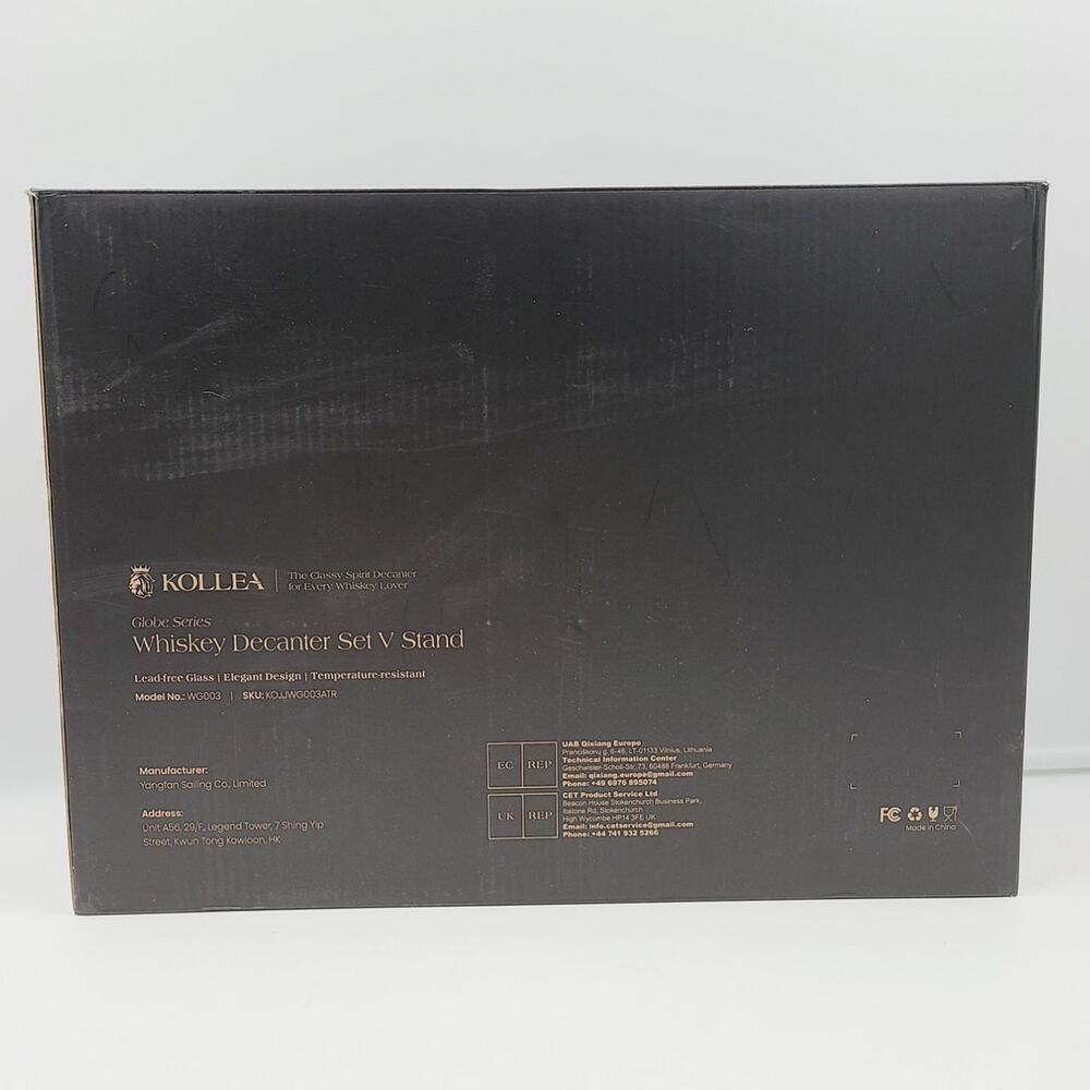 Kollea Whiskey Decanter Set, **NEVER USED** - Picture 4 of 9
